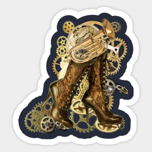 Gothic-Steampunk-Wedding boots Sticker